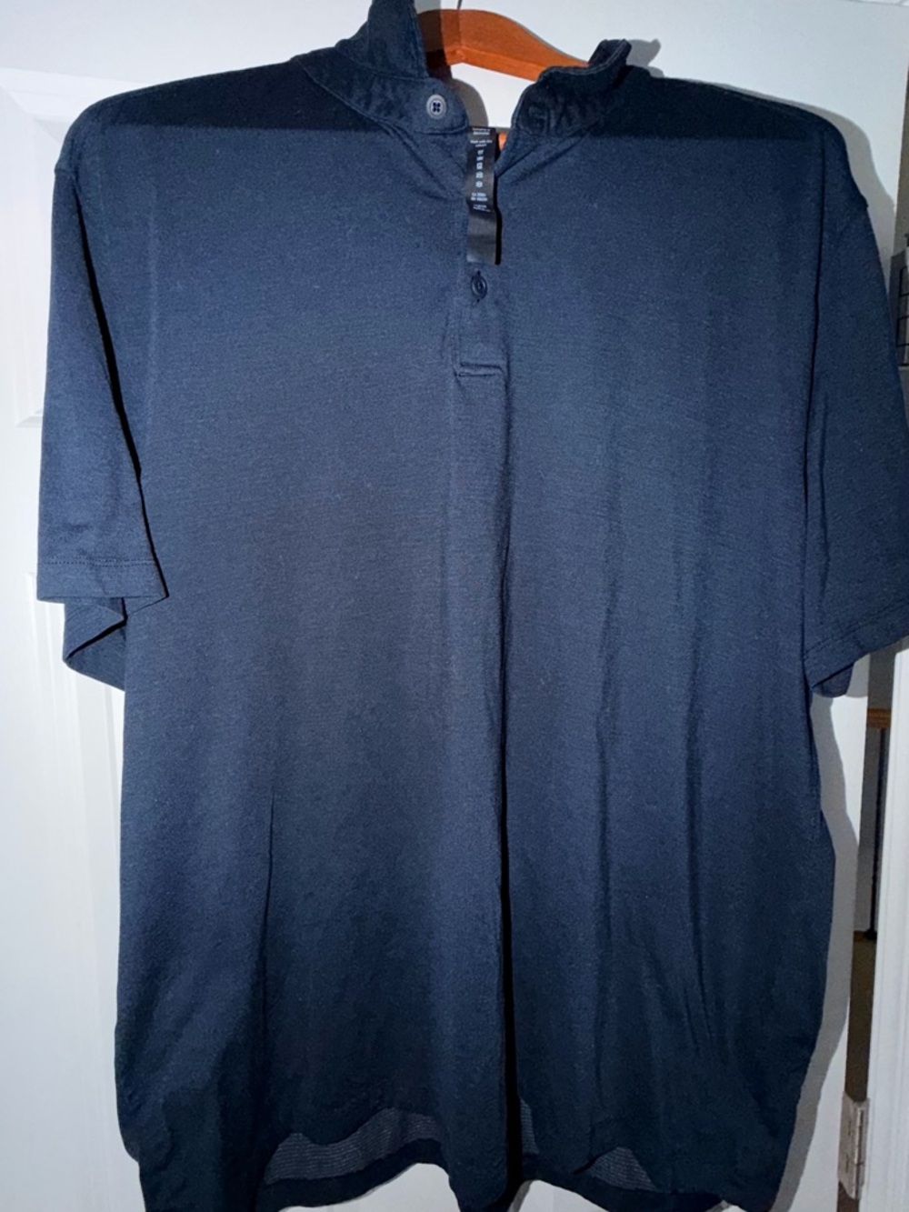 Men's Navy Lululemon Evolution Short-Sleeve Polo Shirt